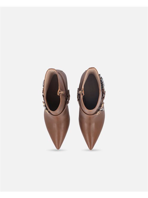 Stivaletti con inserti metallici e logo Love Birds Pinko PINKO CALZATURE | SD0417P001-GU8